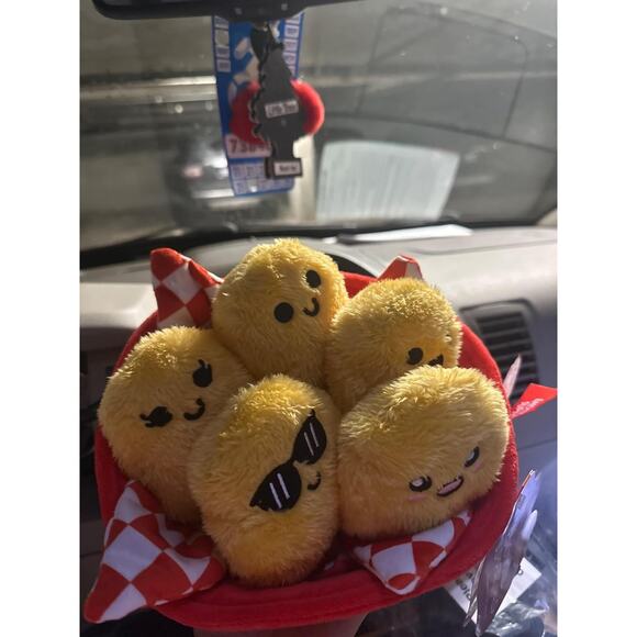 Emotional Support Nuggets Plush Toy Cute Soft Stuffed Chicken Nugget Gift Basket - Picture 4 of 5
